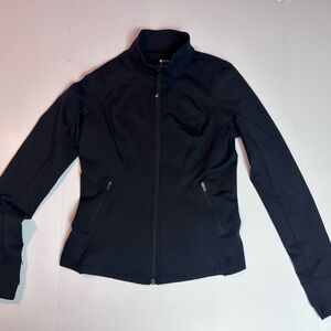 Zella Black Full Zip Athletic Jacket Women’s Medium Yoga Running Thumbhole